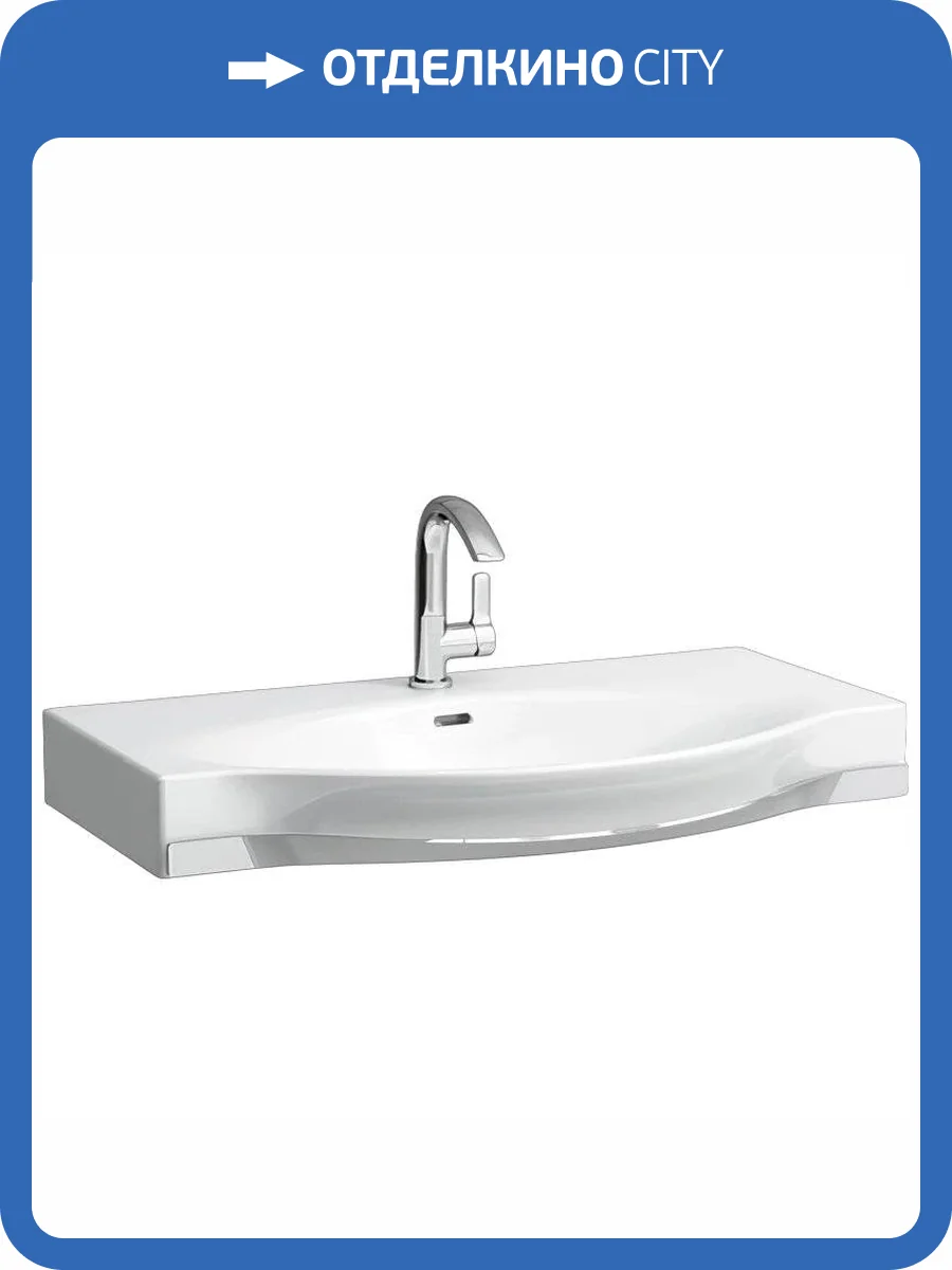 Раковина Laufen Palace 8.1270.2.000.104.1 с полотенцедержателем 90 см фото 4
