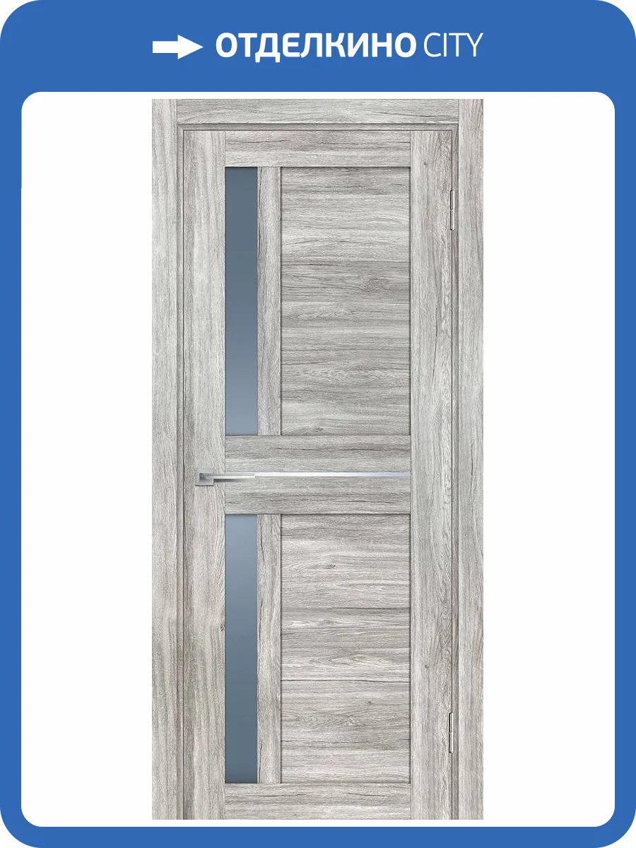 Межкомнатная дверь Profilo Porte PSL-19 полотно Сан-ремо серый, стекло графит сатинат 900x2000 фото 2