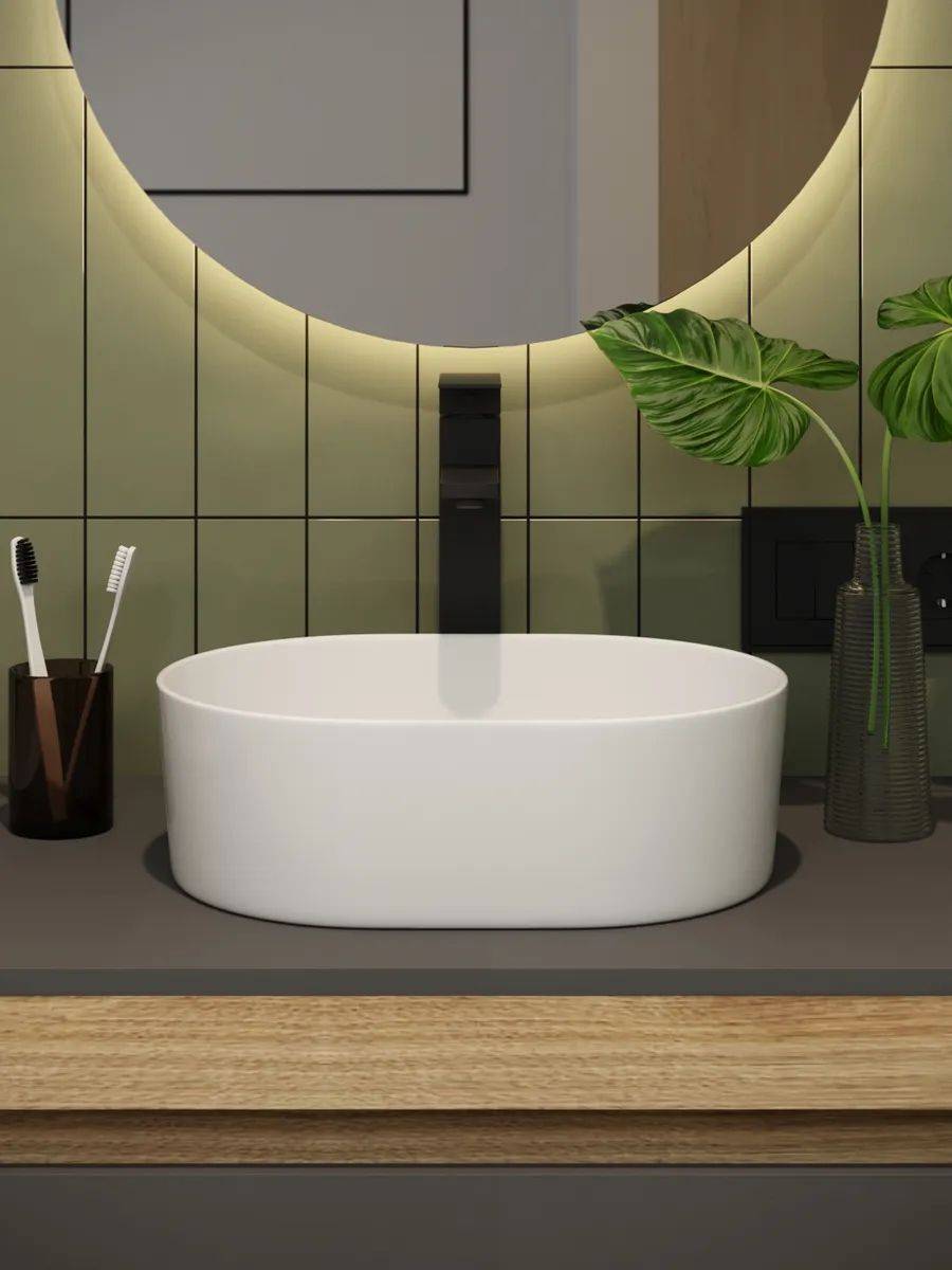 Смеситель для раковины Watersense Eva W00342 черный матовый фото 6