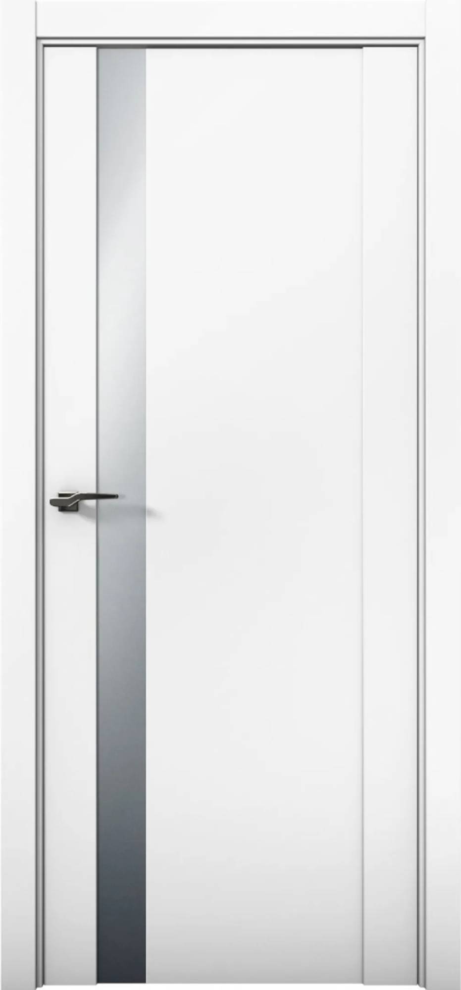Межкомнатная дверь остекленная Brandoors Prime 07 Полотно Аляска, Стекло Сильвер грей 2000х900