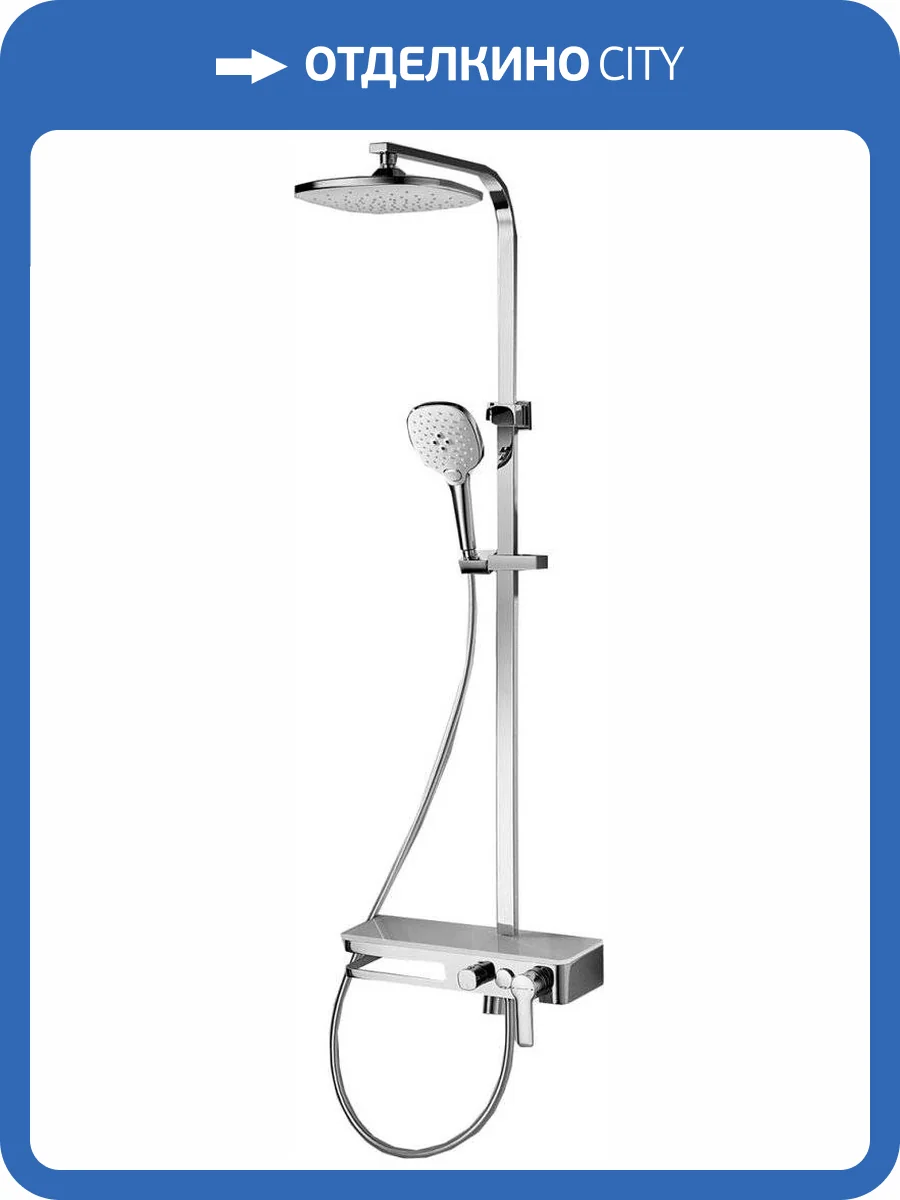 Душевая стойка Bravat Meissen F6277312CP-A-ENG хром фото 6