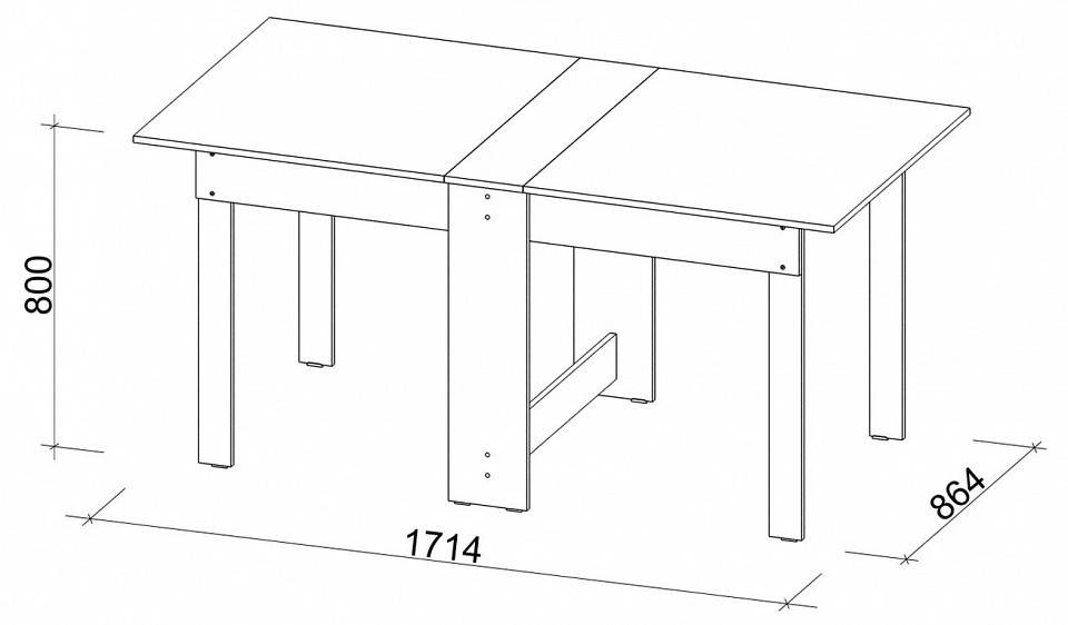 Стол-книжка МФ Jazz СТК 8М СТК-8М Дуб молочный фото 5