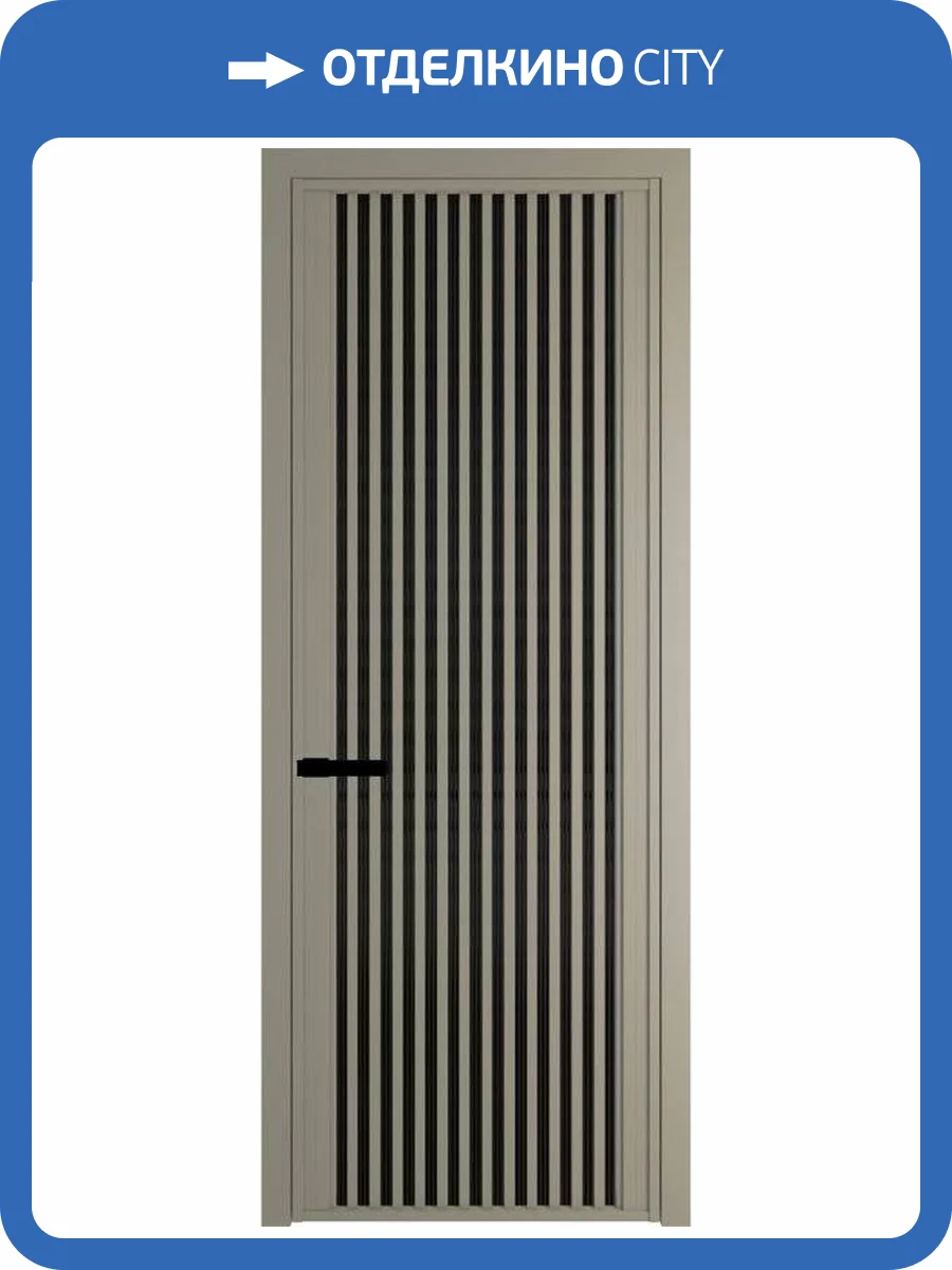 Межкомнатная дверь Profil Doors 3 AGP цвет профиля Никель матовый, стекло безопасное 6 мм мору черный 800x2000 фото 2