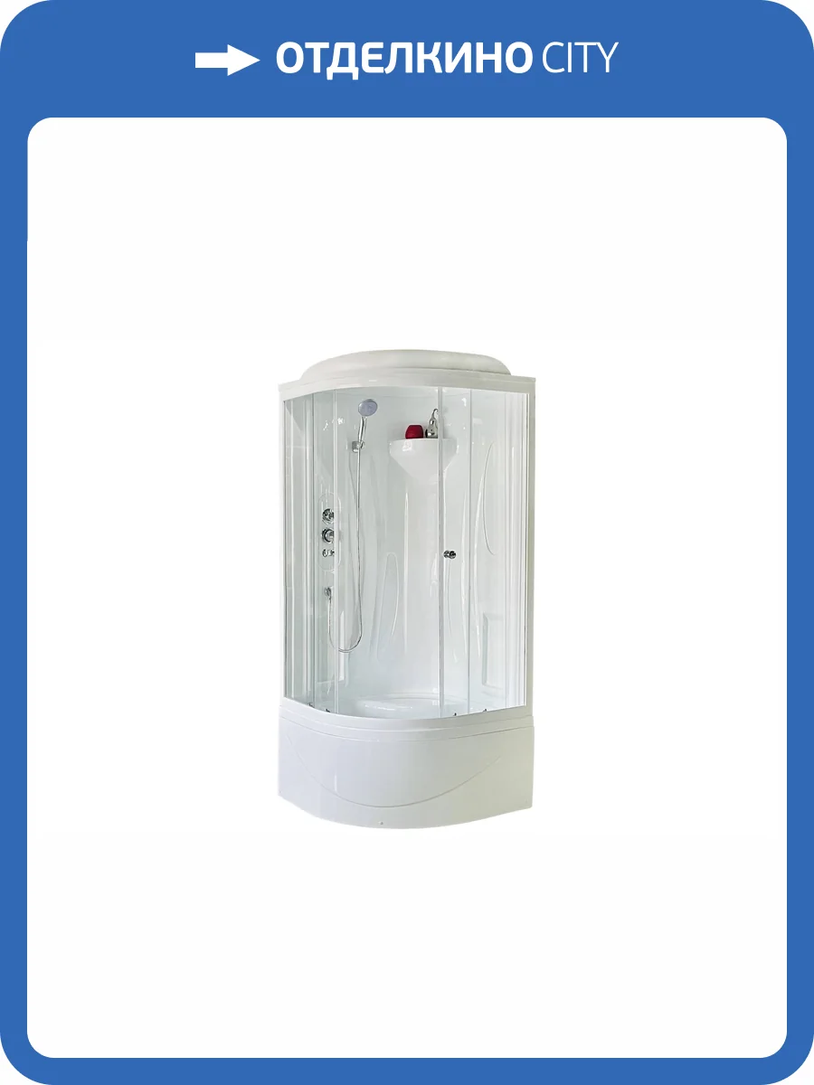 Душевая кабина Royal Bath RB 90BK1-T с высоким поддоном, с сиденьем фото 5