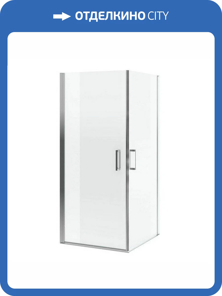 Душевое ограждение EXCELLENT Mazo 90х90 квадрат две двери (хром) фото 4
