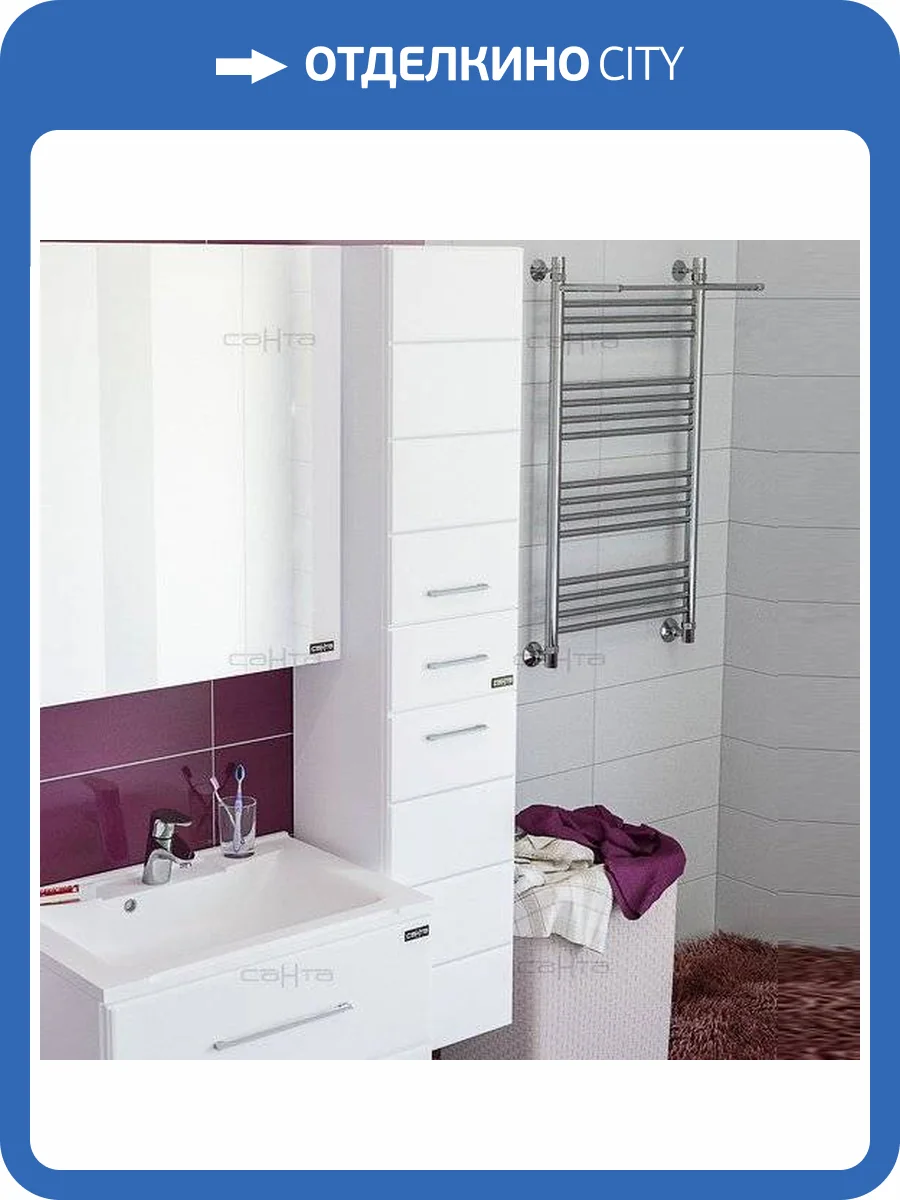 Шкаф-пенал СанТа Омега 30 подвесной фото 6