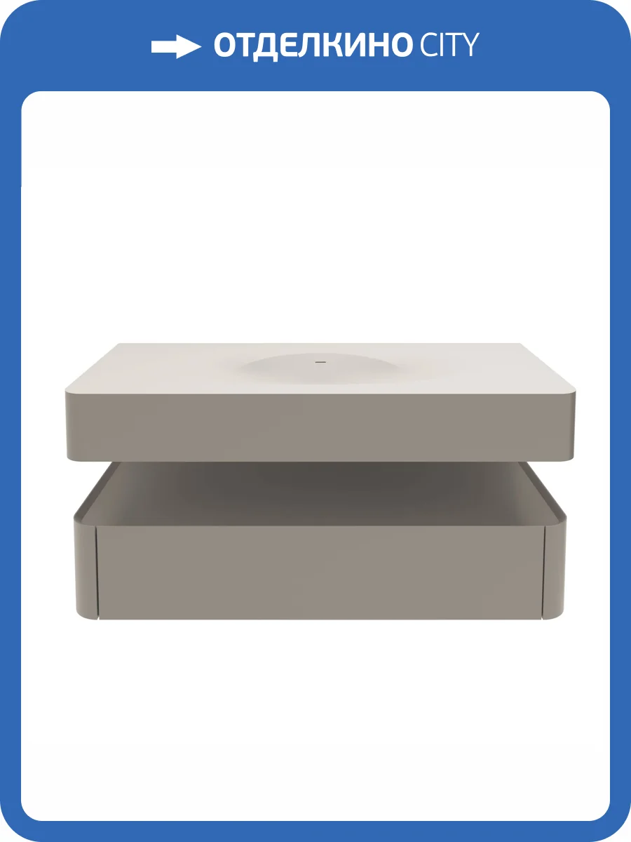 Тумба под раковину Vincea Caprise 1200 VMC-4CA120MLG подвесная, светло-серый матовый фото 3