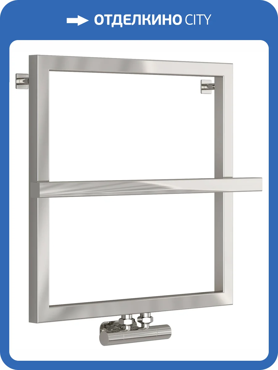 Полотенцесушитель водяной Сунержа Штиль Eu50+ без покрытия, 530x530 фото 6