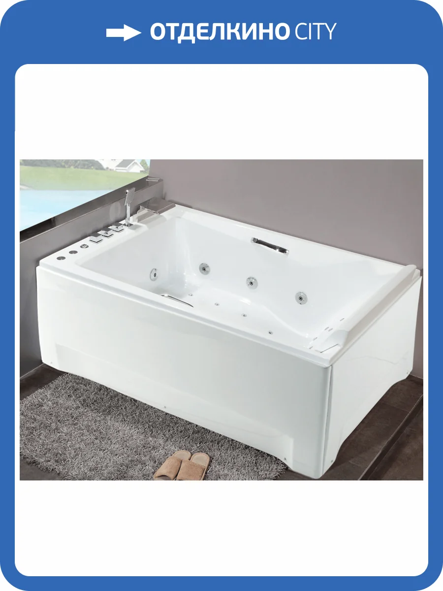 Акриловая ванна Orans BT-65105 65105L0 180x120 левая, с гидромассажем фото 11