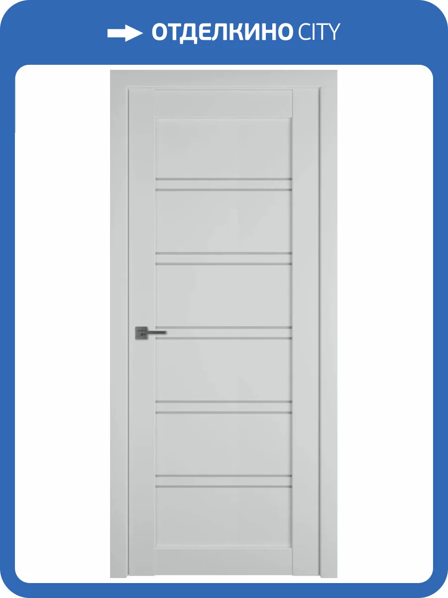 Межкомнатная дверь Владимирская Фабрика Дверей Emalex 28 Emalex Steel стекло White Cloud 700x2000 фото 2