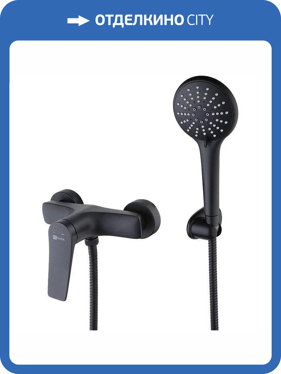 Смеситель для душа Lemark Bronx LM3703BL черный фото 3