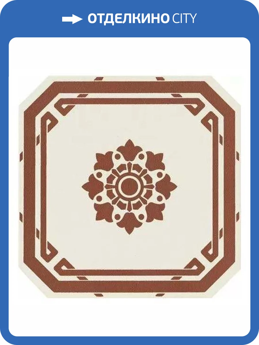 Декор Ceramiche Grazia Old England OEOD3 Ottagono Dec Ed Chester 20x20 фото 2