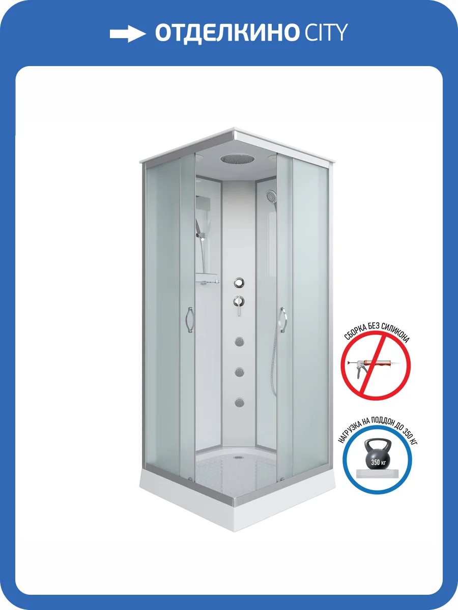 Душевая кабина Niagara Classic NG-1101-14G (900x900x2150) с низким поддоном (13см), гидромассаж, с полкой фото 18