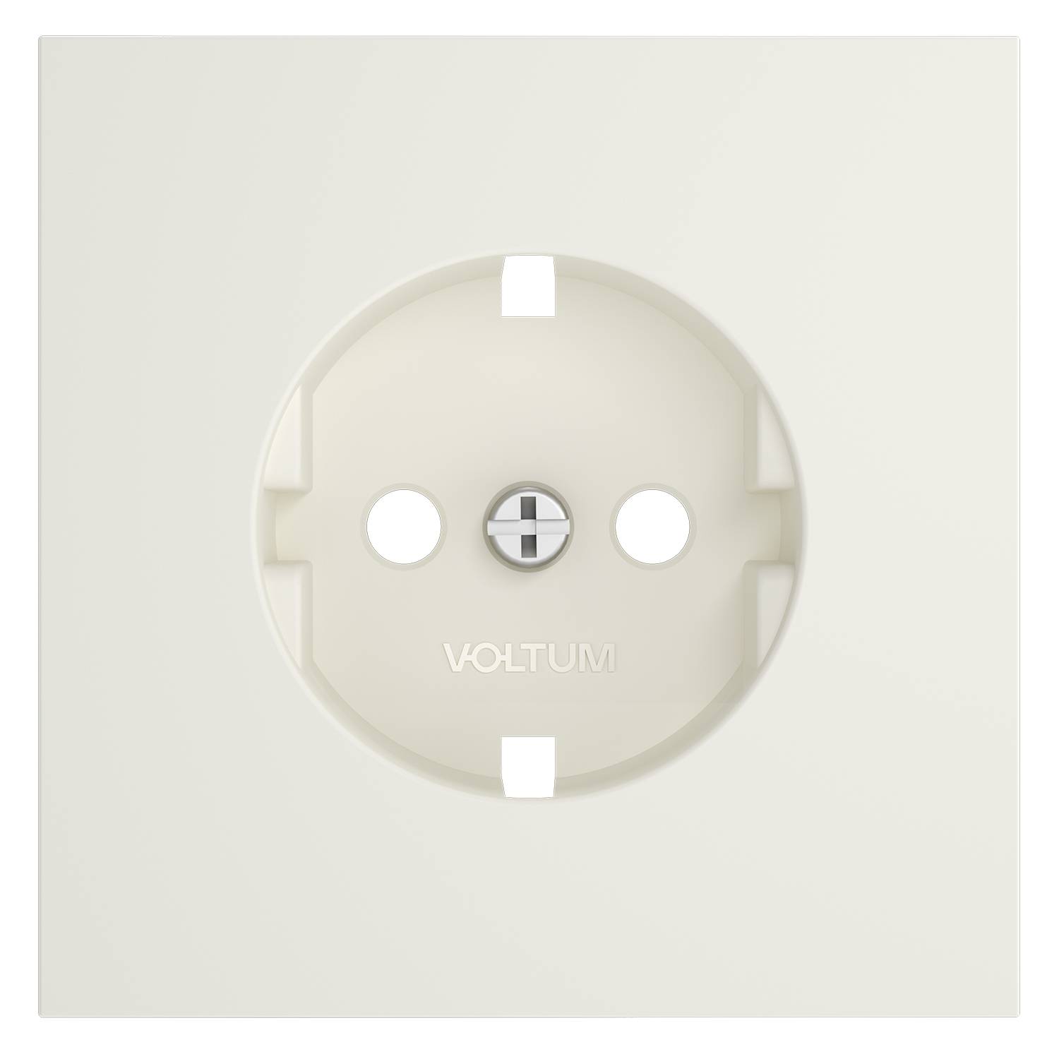 Лицевая панель для розетки с заземлением Voltum S70 VLS000613 хлопок фото 2