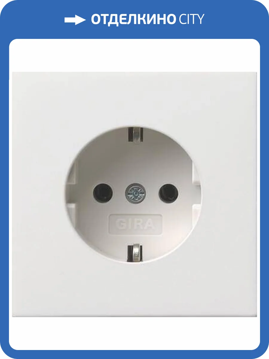 Розетка Gira F100 с/з 16A 250V безвинтовой зажим чисто-белый глянцевый 0188112 фото 2