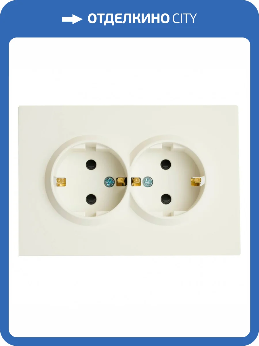 Розетка двойная с защитной шторкой Stekker RST16-5114-01 49882 фото 2