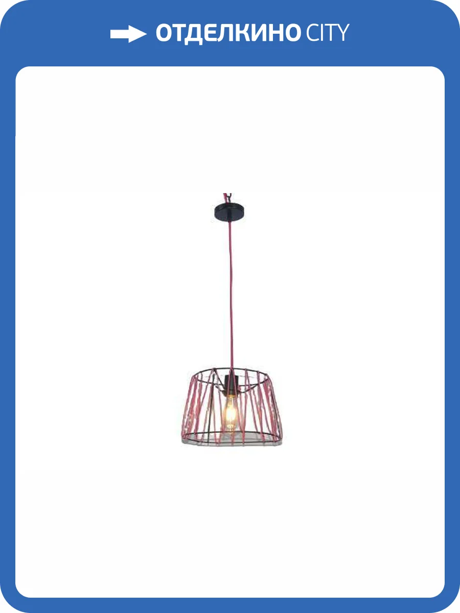 Светильник подвесной Alfa Light F3524-38 Red E27*1 фото 2