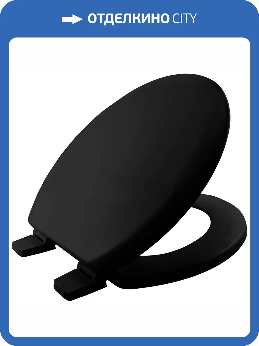 Крышка-сиденье Nofer Classic 5000AR047 деревянная, черная фото 3