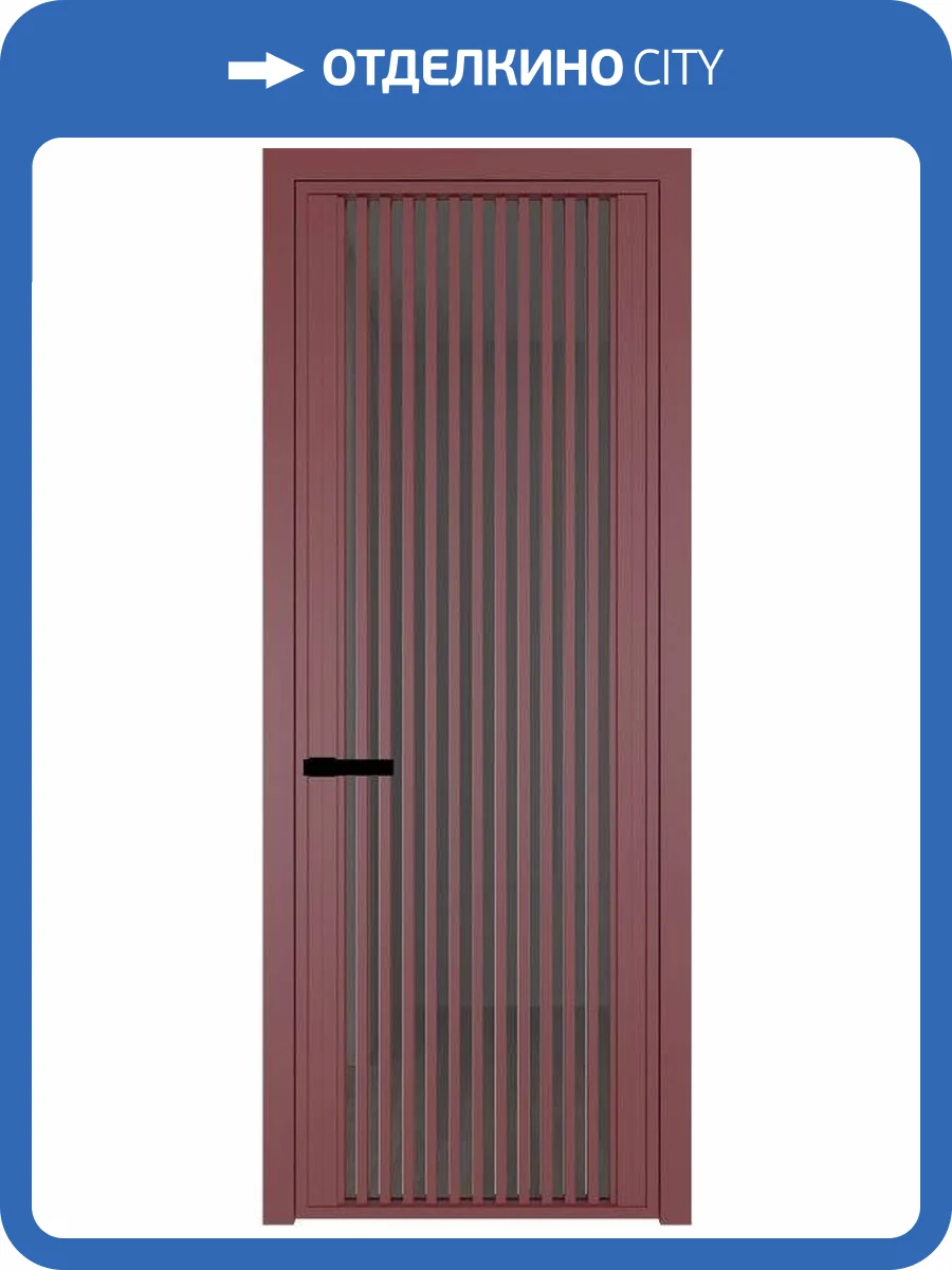 Межкомнатная дверь Profil Doors 3 AGP цвет профиля Красный антрацит, стекло безопасное 6 мм тонированное 600x2000 фото 2