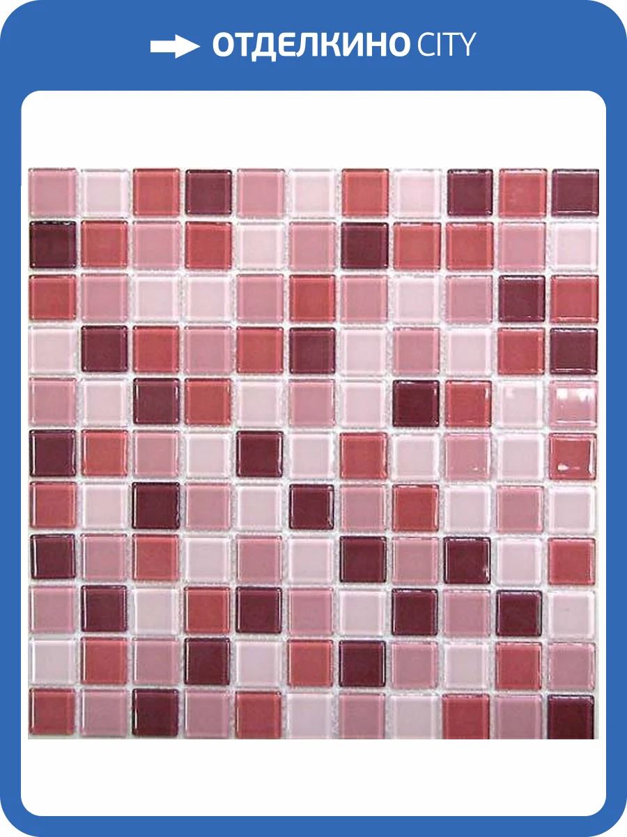 Мозаика Bonaparte Plum Mix (2.5x2.5) 30x30 фото 2