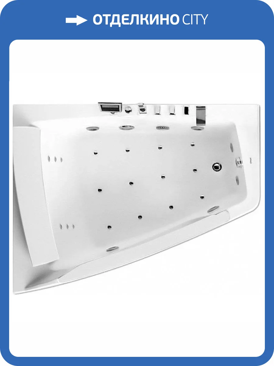 Акриловая ванна Gemy G9056 K L 170x130 левая фото 6