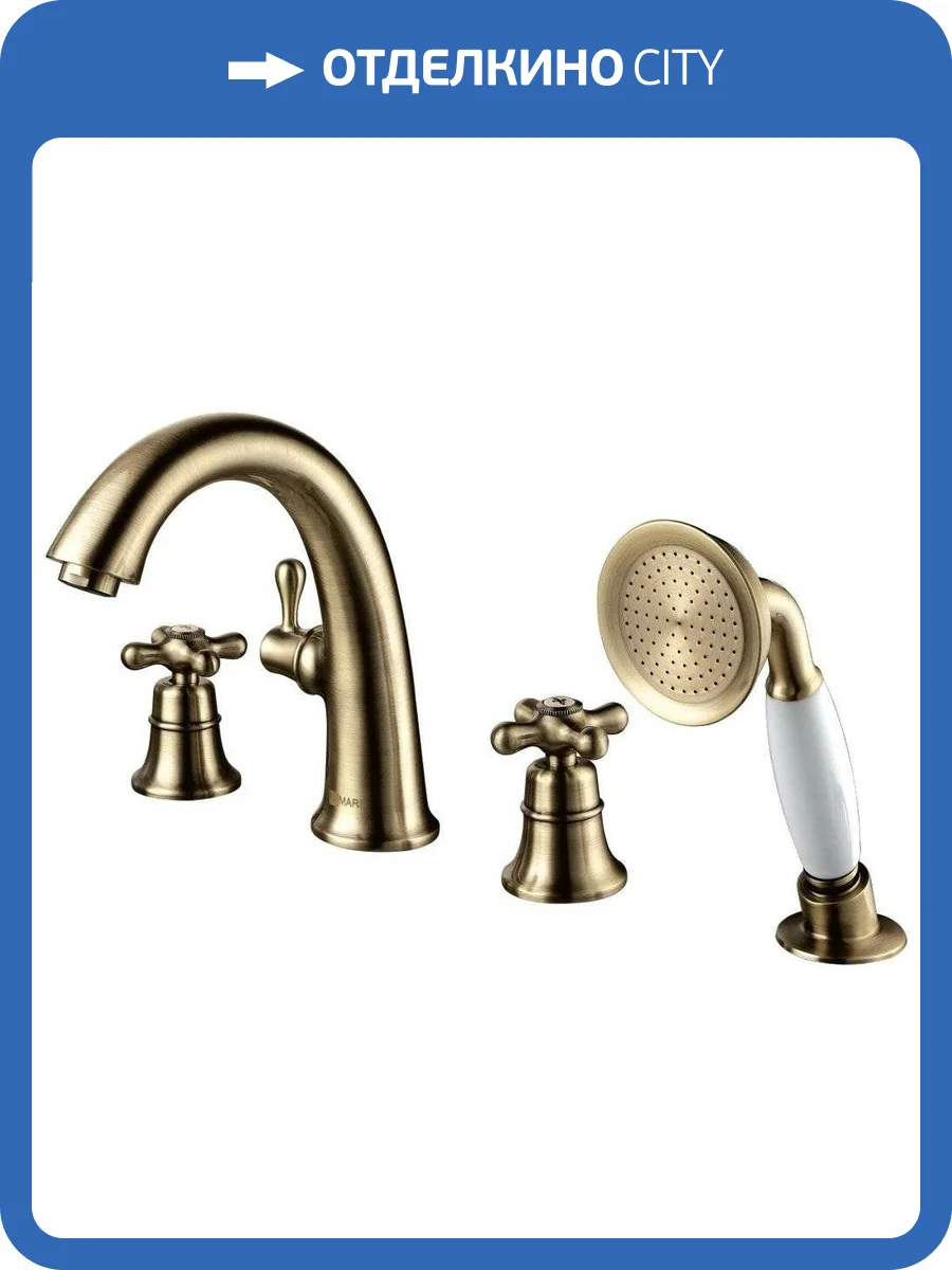 Смеситель на борт ванны Lemark Vintage LM2841B фото 4