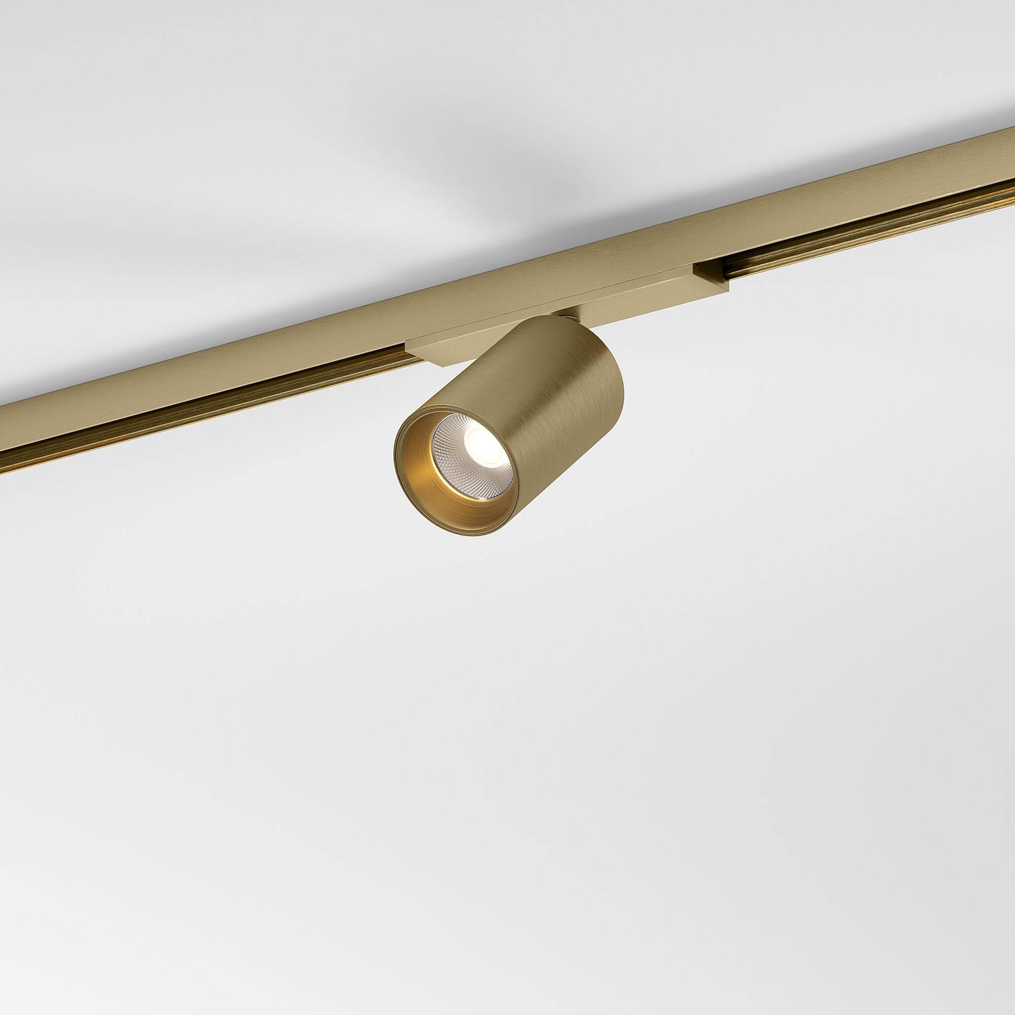 Магнитный трековый светодиодный светильник Elektrostandard Brass Line 85525/01 10W 3000K латунь