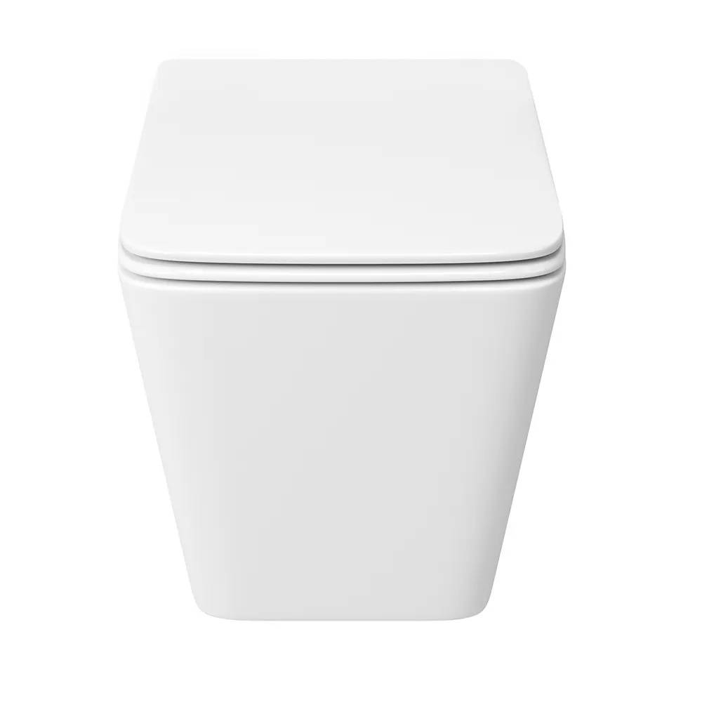 Унитаз подвесной Watersense Eva Vortex W00082 безободковый, сиденье микролифт фото 15