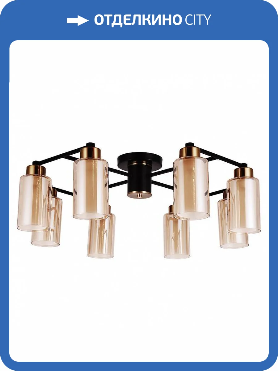 Потолочная люстра Arte Lamp Leo A7027PL-8BK фото 2