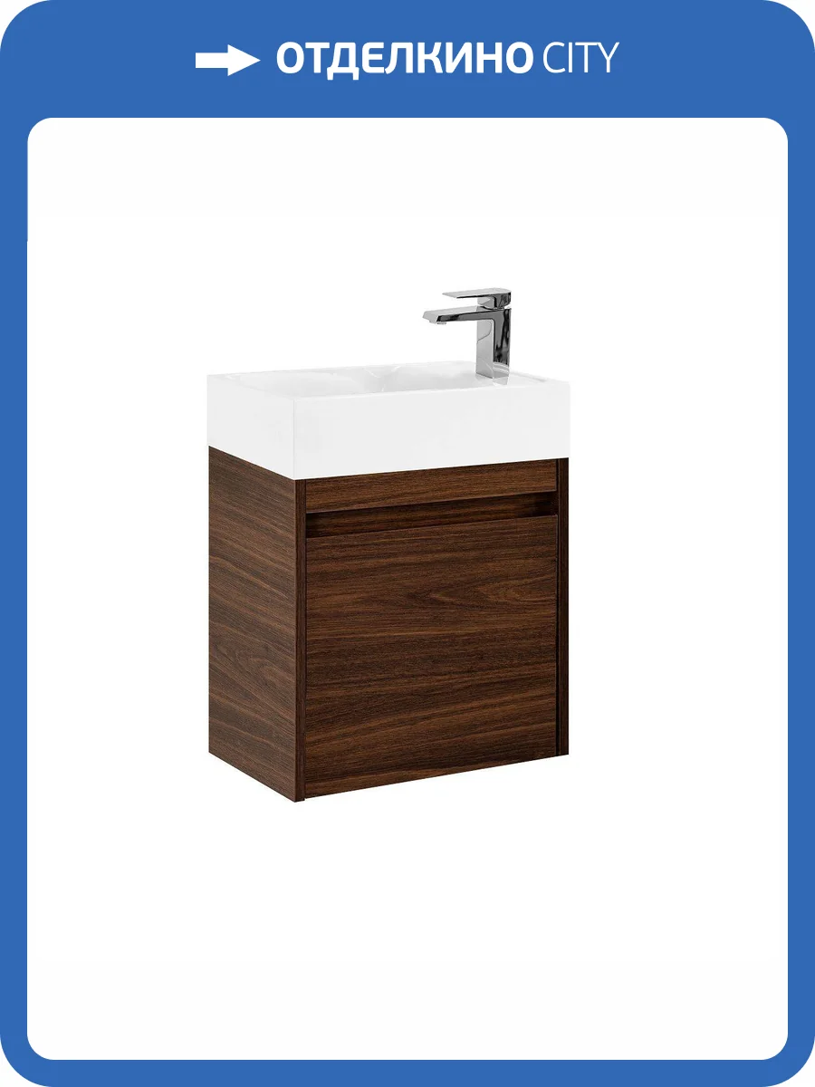 Тумба под раковину Art&Max Family-M Family-M-500-1D-SO-BO подвесная, bourbon oak фото 7