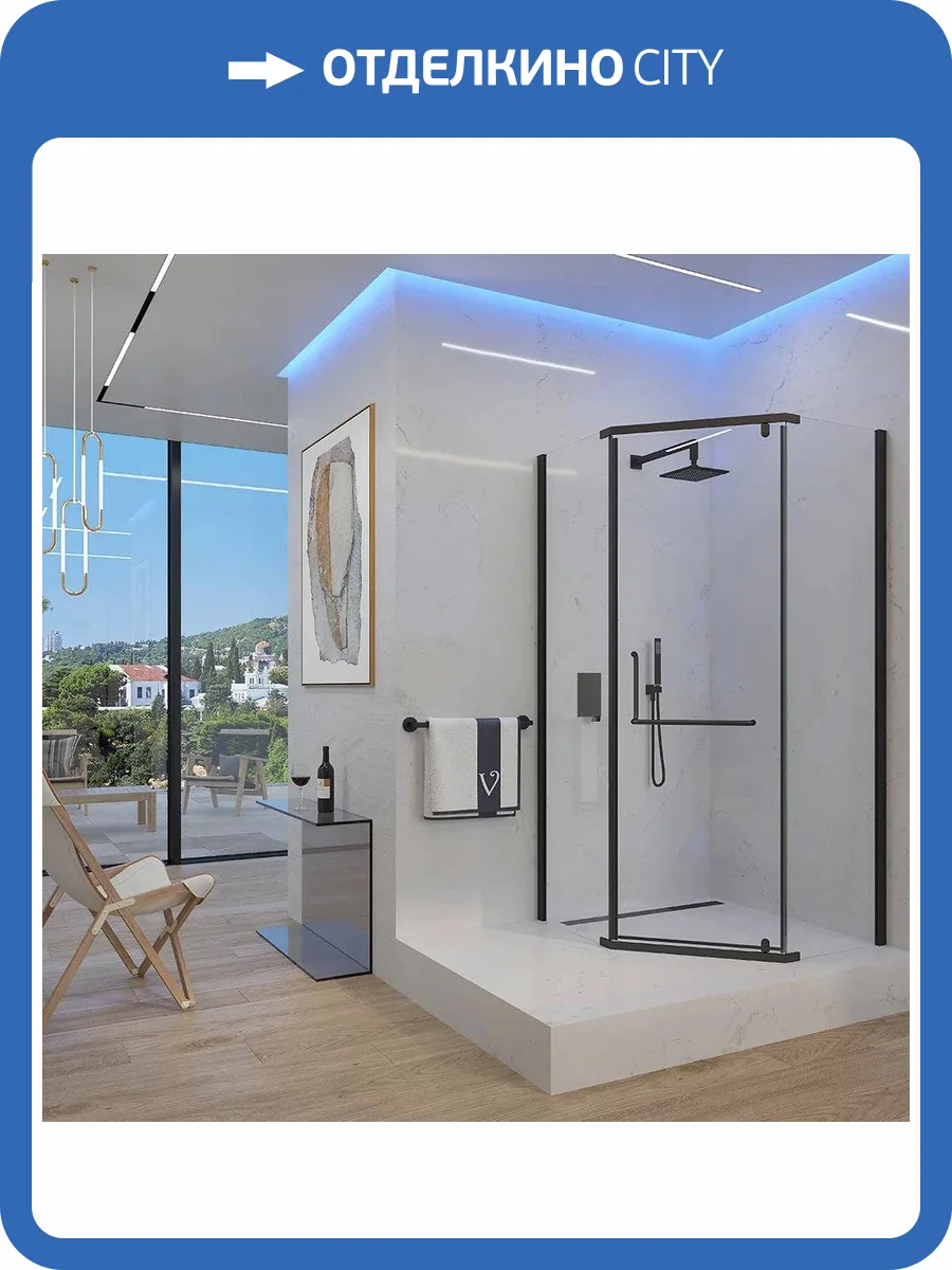 Душевой уголок Veconi Rovigo RV-36B 90x90 фото 4