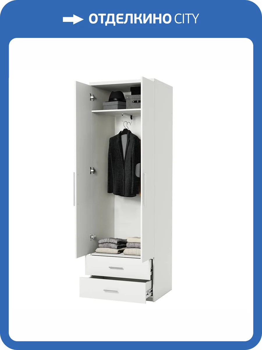 Шкаф для одежды Шарм-Дизайн Мелодия МШЯ-21 1901022593, белый фото 5