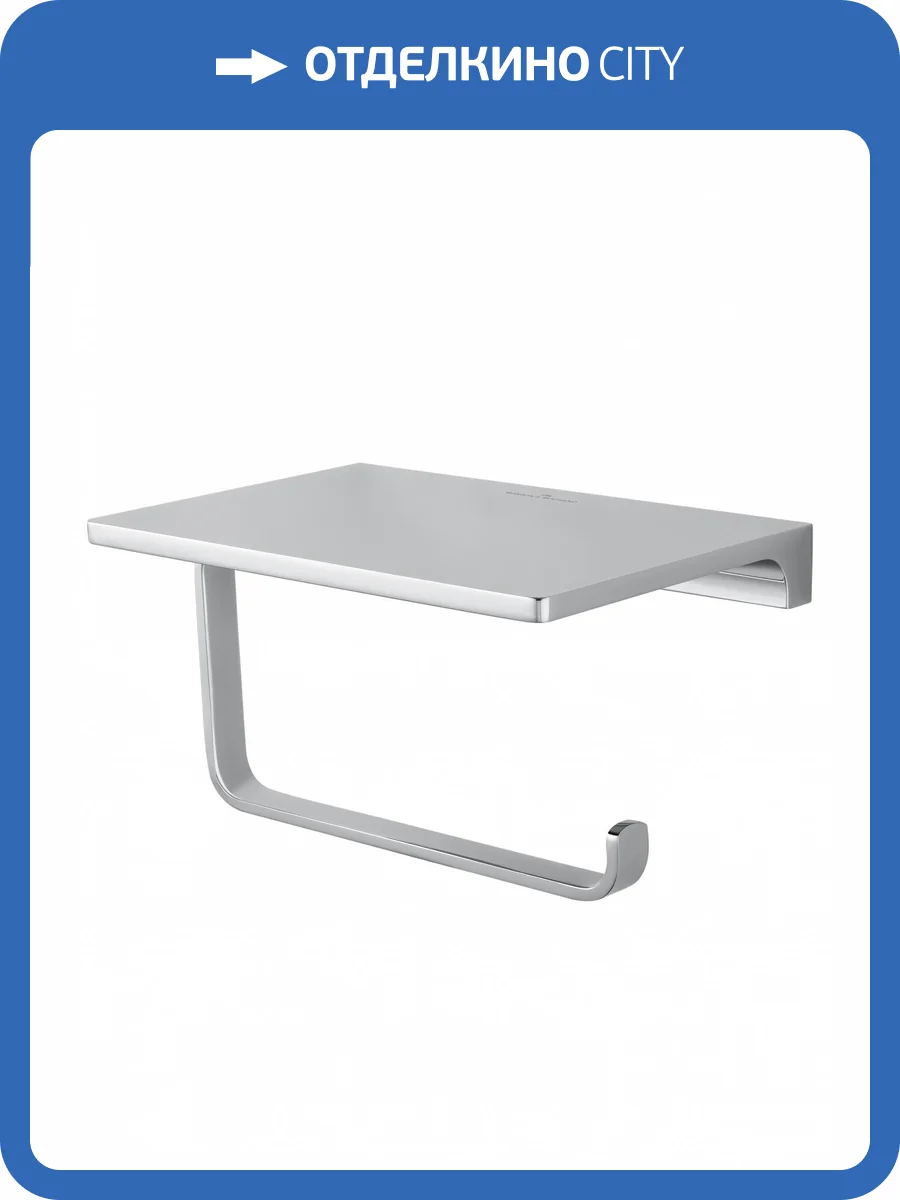 Держатель туалетной бумаги Wonzon & Woghand Eclipse WW-9126-CR с полкой, Хром фото 5