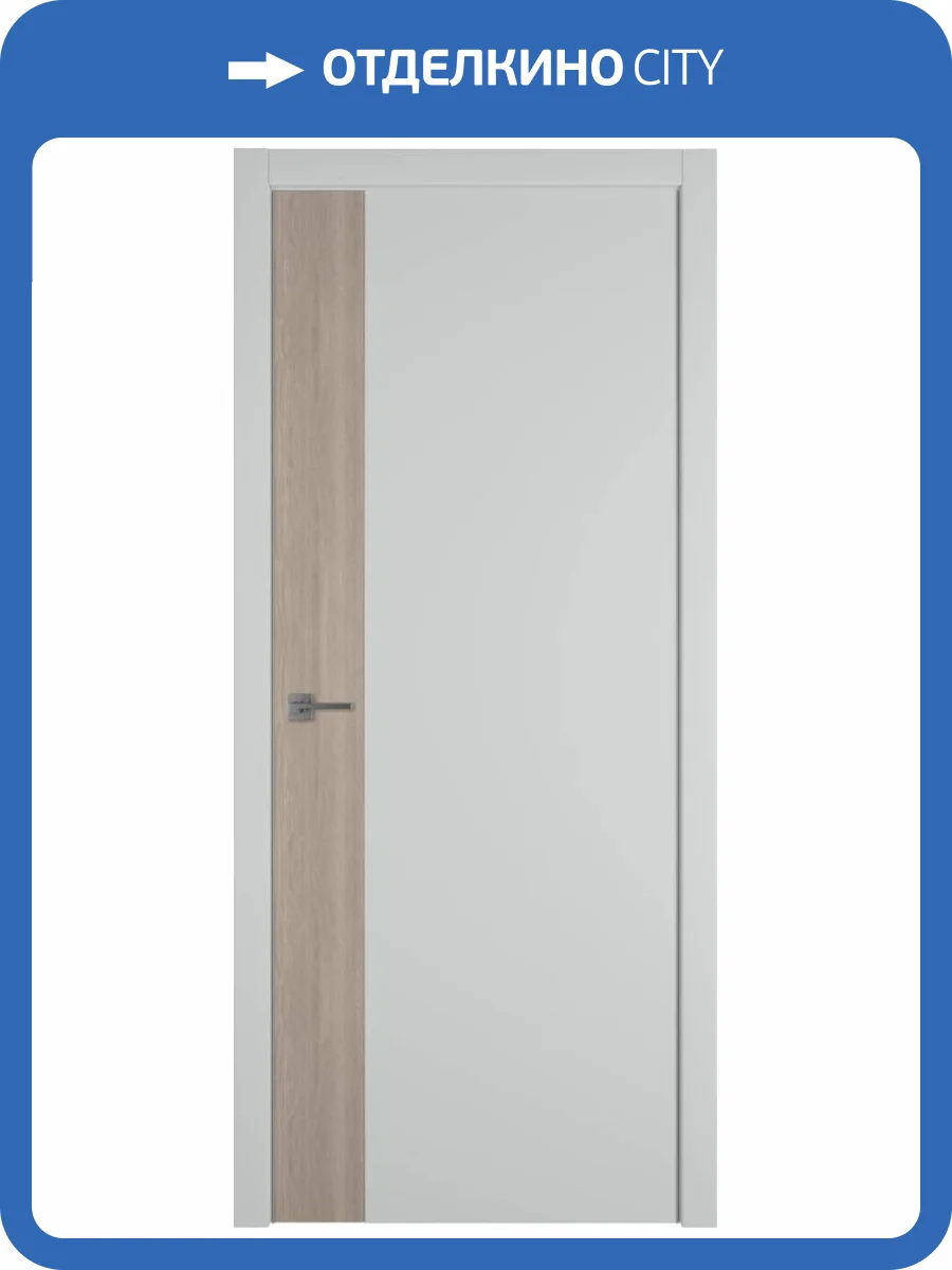 Межкомнатная дверь Владимирская Фабрика Дверей Urban V Emalex Steel вставка Red oak 700x2000 фото 2