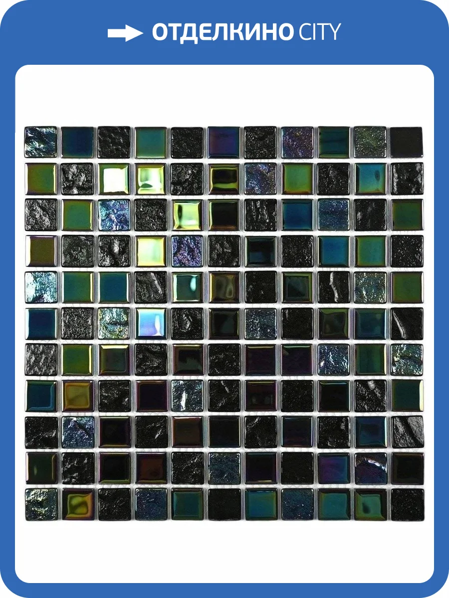 Мозаика Bonaparte Bondi Black (2.5x2.5) 30x30 фото 4