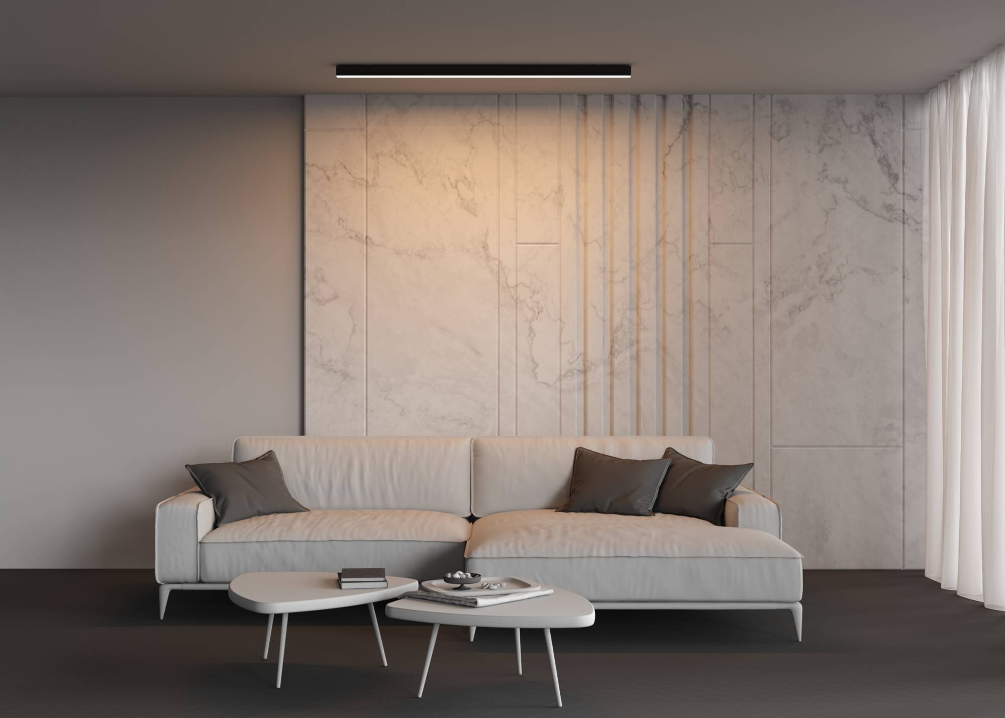 Потолочный линейный светодиодный светильник Technical LL311029 фото 5