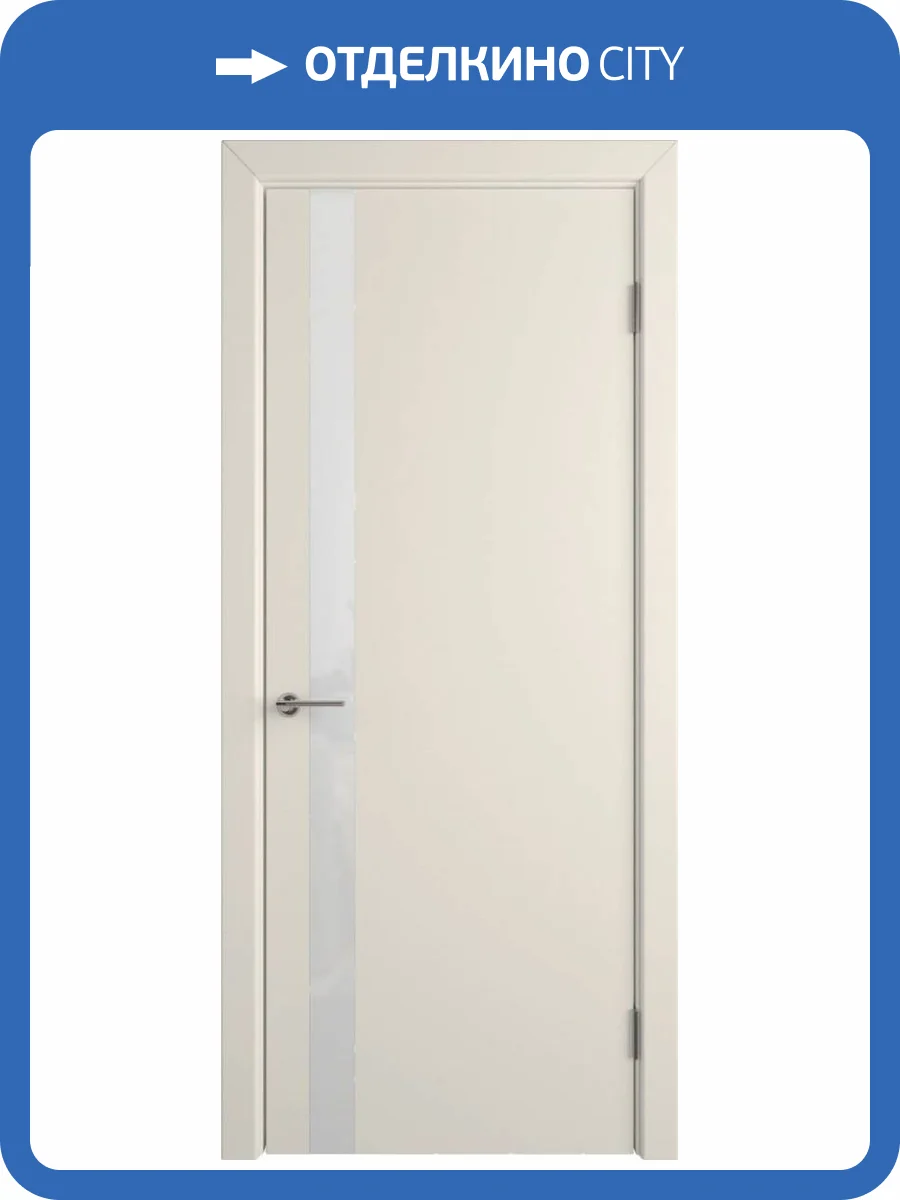 Межкомнатная дверь Владимирская Фабрика Дверей Niuta Ett Ivory стекло White Gloss 600x2000 фото 2