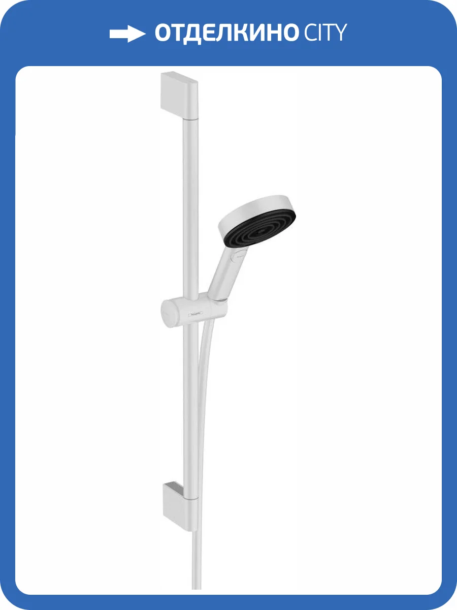 Душевой гарнитур Hansgrohe Pulsify Relaxation 24160700 105 3jet, белый матовый фото 3