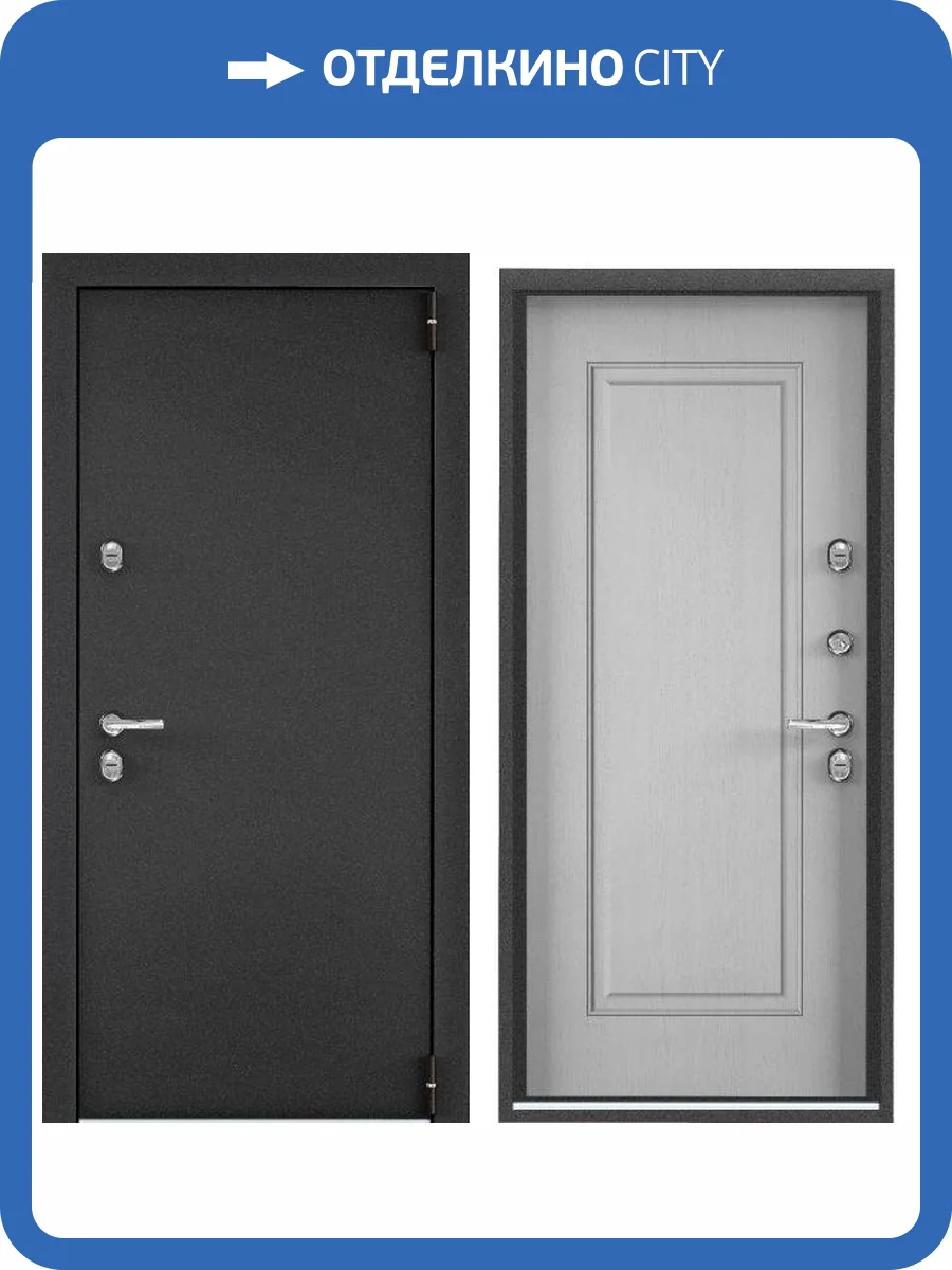 Входная стальная дверь Torex SNEGIR PRO MP 1989499 Темно-серый букле графит/ПВХ Дуб белый матовый 2000x880 фото 2