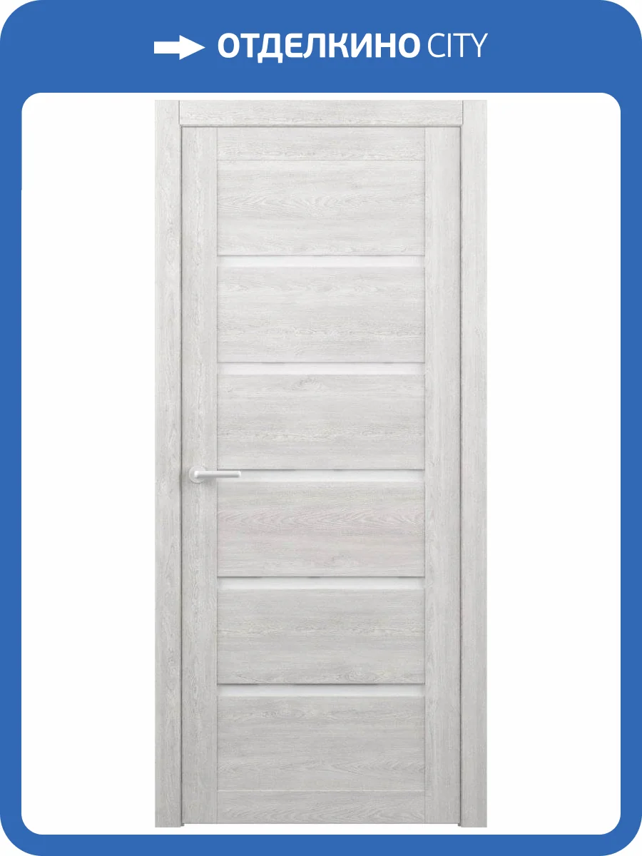 Межкомнатная дверь Albero Вена остеклённая дуб нордик мателюкс 900x2000 фото 2