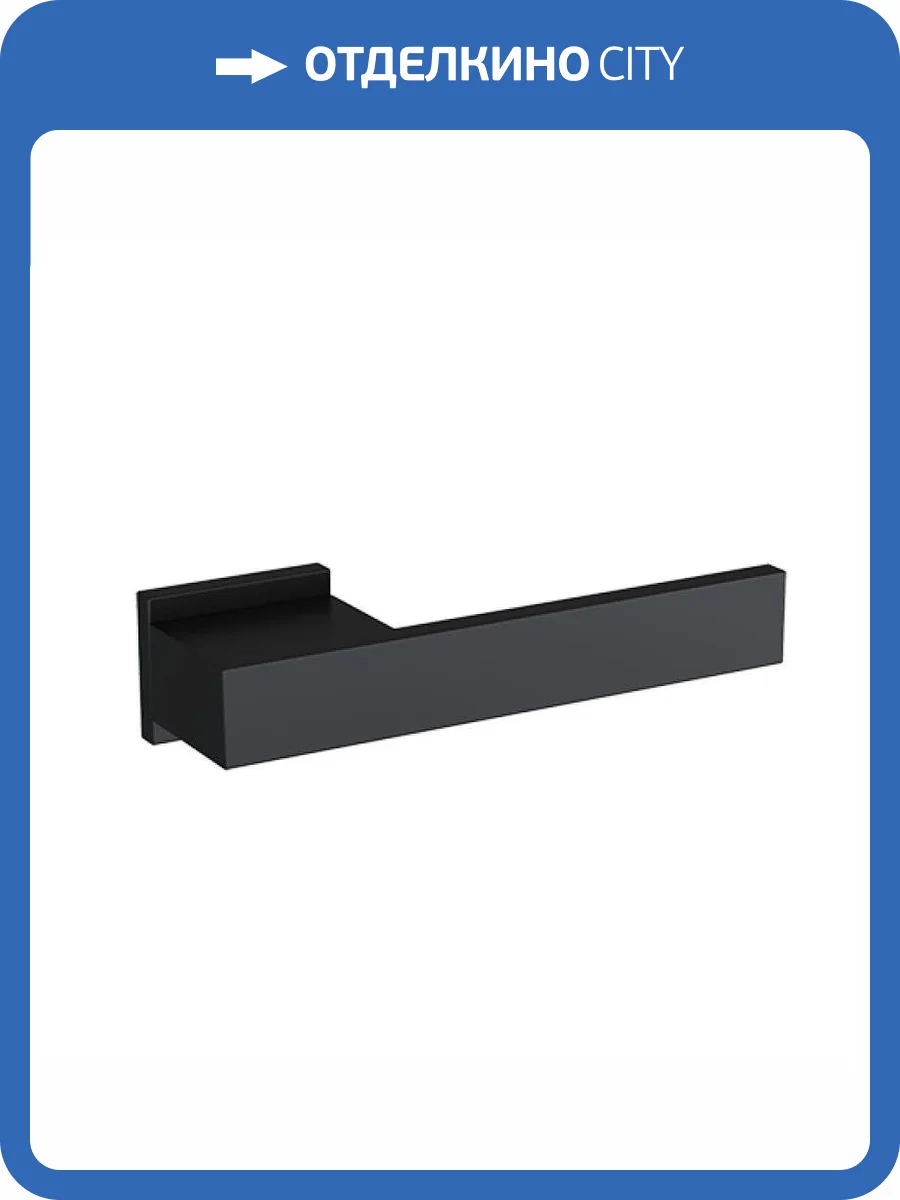 Ручка Profil Doors 360 на розетке RO80 черный матовый (комплект из 2 шт) фото 2