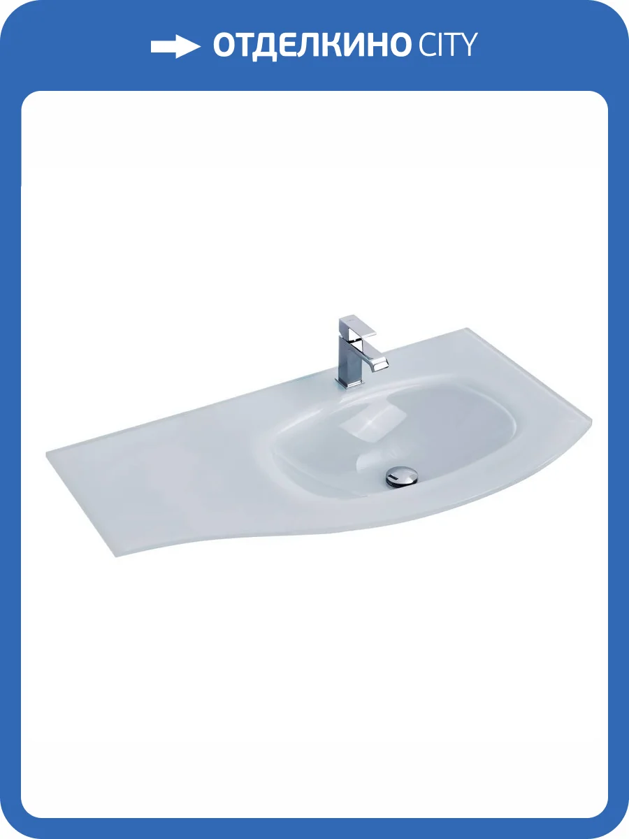 Раковина Cezares 82408 Extra Bianco правая, 105 см фото 4