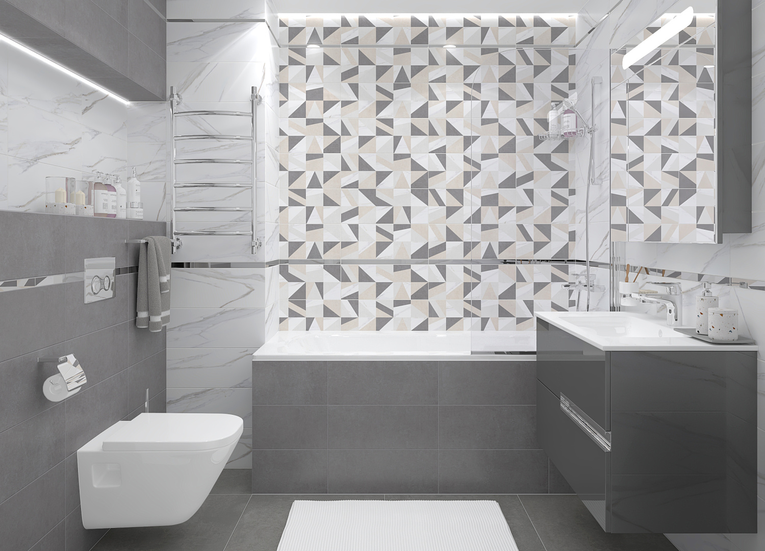 Laparet Elegance мозаика белый