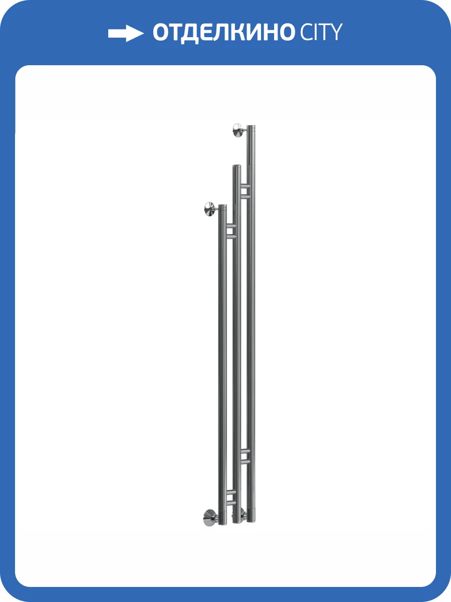 Полотенцесушитель водяной Ника Art-2 1500/150, хром фото 3