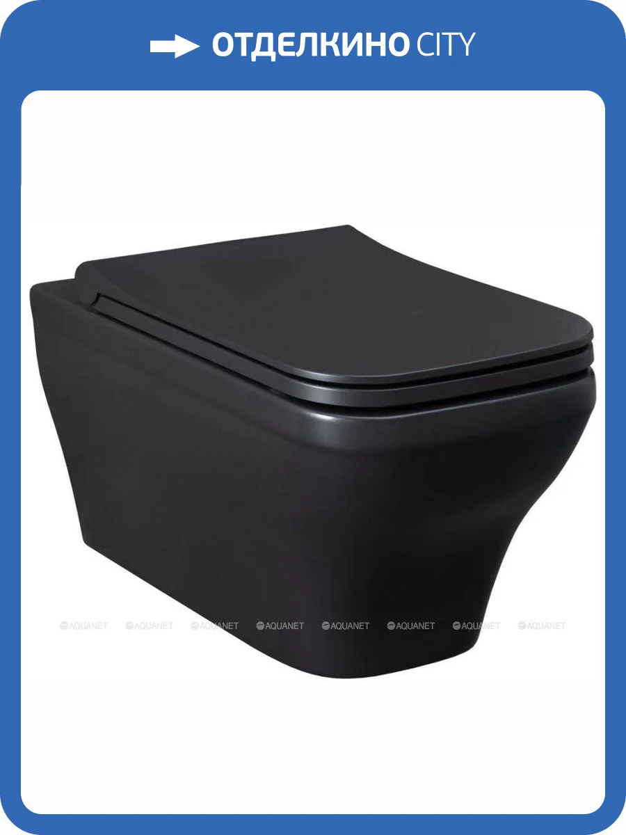 Чаша подвесного унитаза Allen Brau Infinity 4.21011.31 черный матовый, без сиденья фото 25