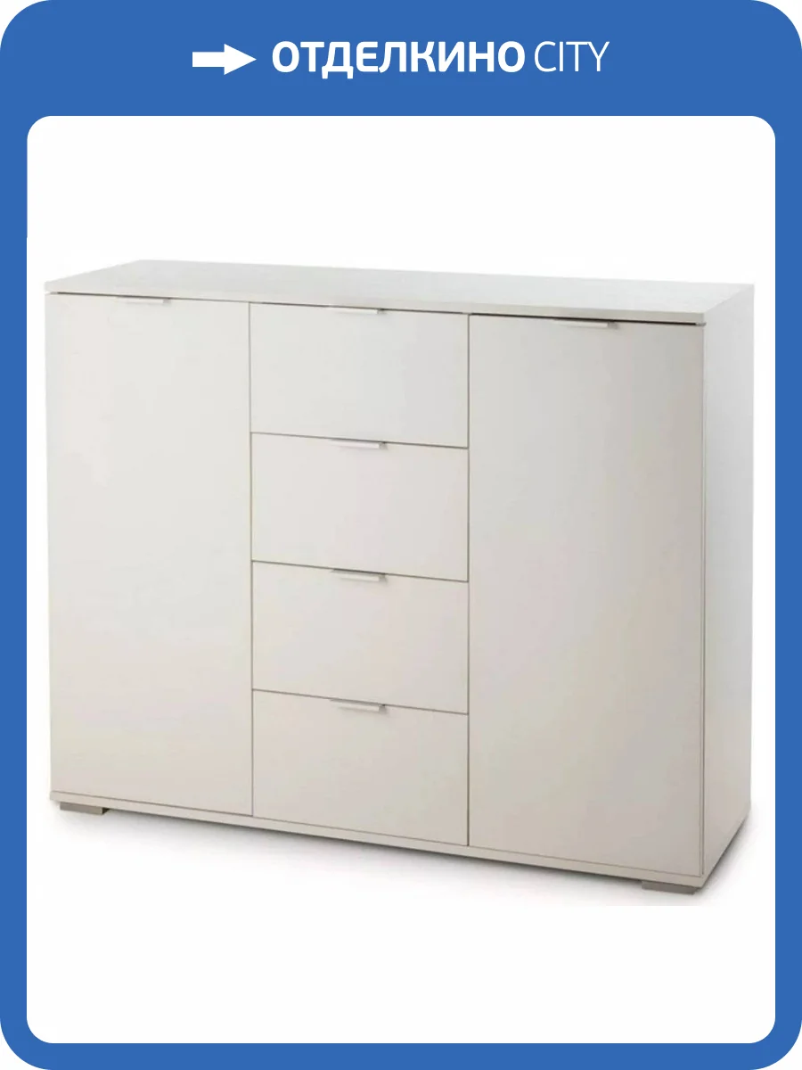 Комод Вентал Нк-4 Белый фото 2