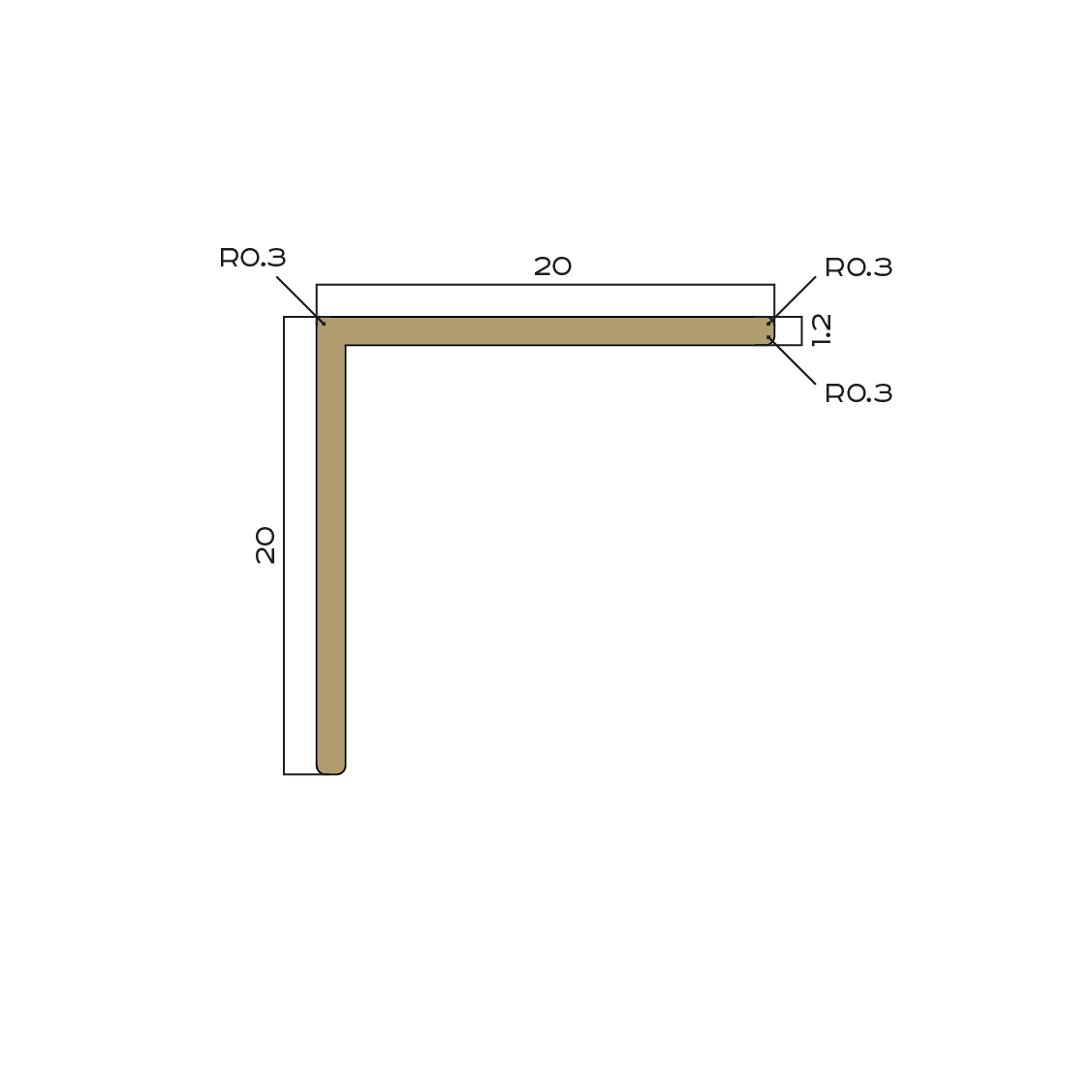 Уголок Neexy pvl74-03 BAO брашированная (защитный лак) 270x2x2 фото 2