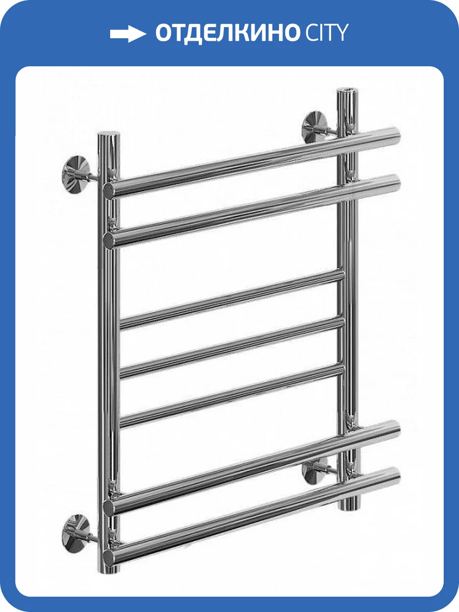 Полотенцесушитель водяной Aquanet Largo 266744 хром, 60x50 фото 3