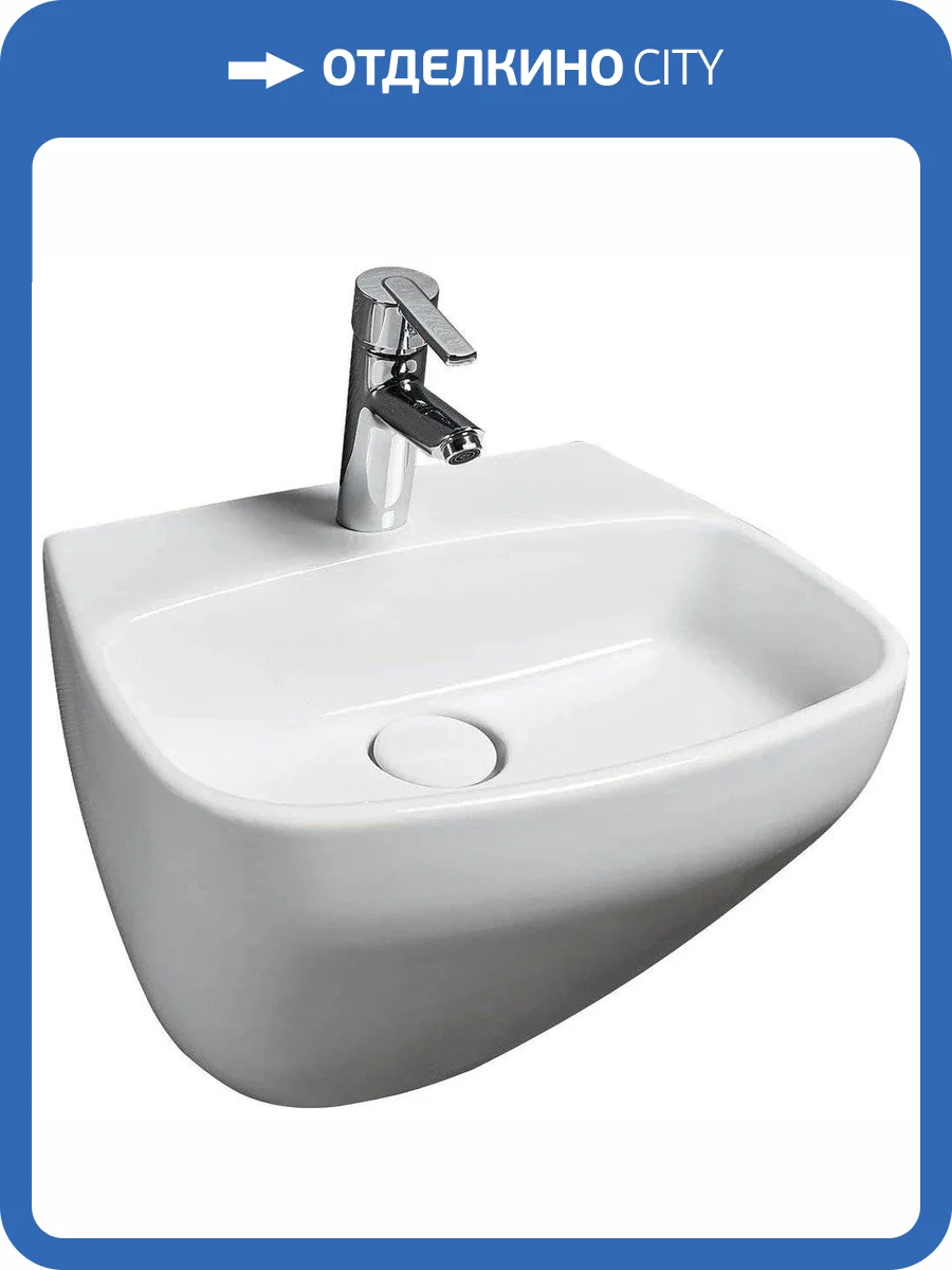 Раковина beWash Alster 86511101 50 см, белая глянцевая фото 3