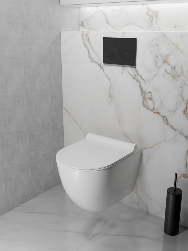 Кнопка смыва Knotlor Sphere Premium BIS104BL черный фото 2